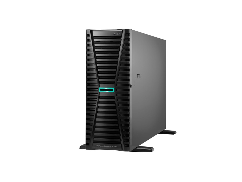 HPE ProLiant Compute ML350 Gen12 - Server - Tower - 4U - zweiweg - 1 x Xeon 6515P / 2.3 GHz - RAM 64 GB - SATA/SAS/NVMe - Hot-Swap 6.4 cm (2.5")