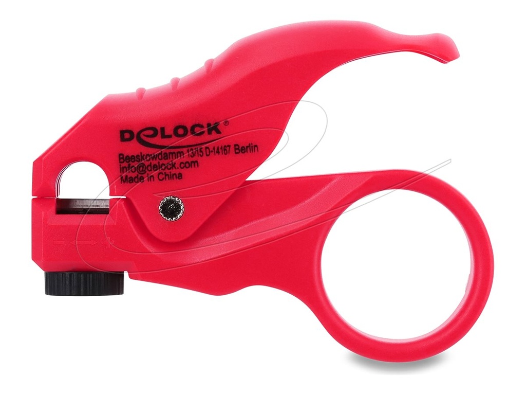 [90996] Delock Kabel-Abisolierzange - Rot