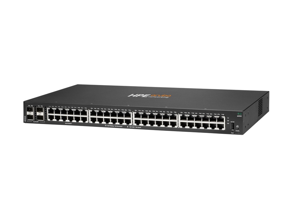 HPE Networking Cx 6000 48p 10M/100M/1G 4p Sfp 1G Switch - - managed - 48 x - Switch - 1 Gbps