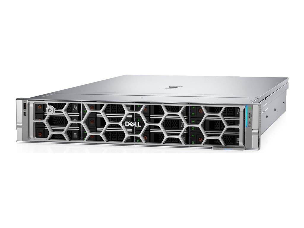 Dell PowerEdge R570 - Server - Rack-Montage - 2U - 1-Weg - 1 x Xeon 6507P / 3.5 GHz - RAM 32 GB - SAS - Hot-Swap 6.4 cm (2.5")