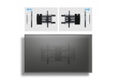 StarTech.com Startech - Befestigungskit (Wandmontage, 2 vertikale Haltebügel) - neigbar - für Flachbildschirm - flaches Profil, VESA 600x400, 45 kg - Aluminium, Stahl - Schwarz, Silber - Bildschirmgröße: 81.3-165.1 cm (32"-65")