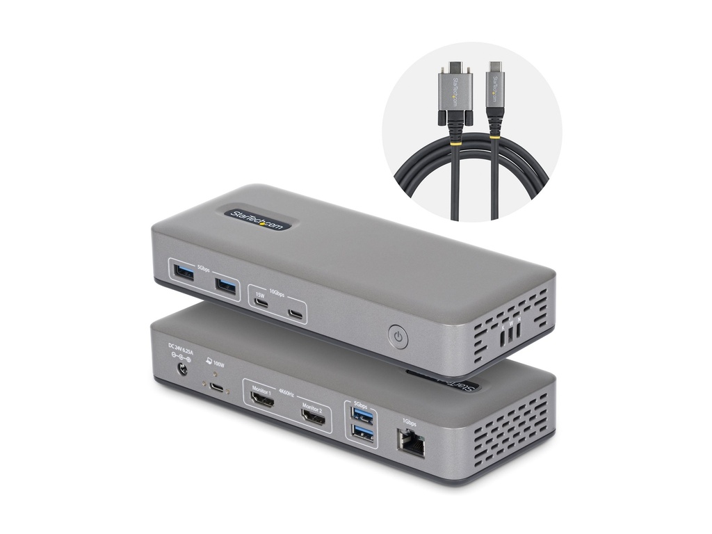 [196UE-USBC-DOCK] StarTech.com Startech - Dockingstation - für Laptop - USB-C 3.2 Gen 2