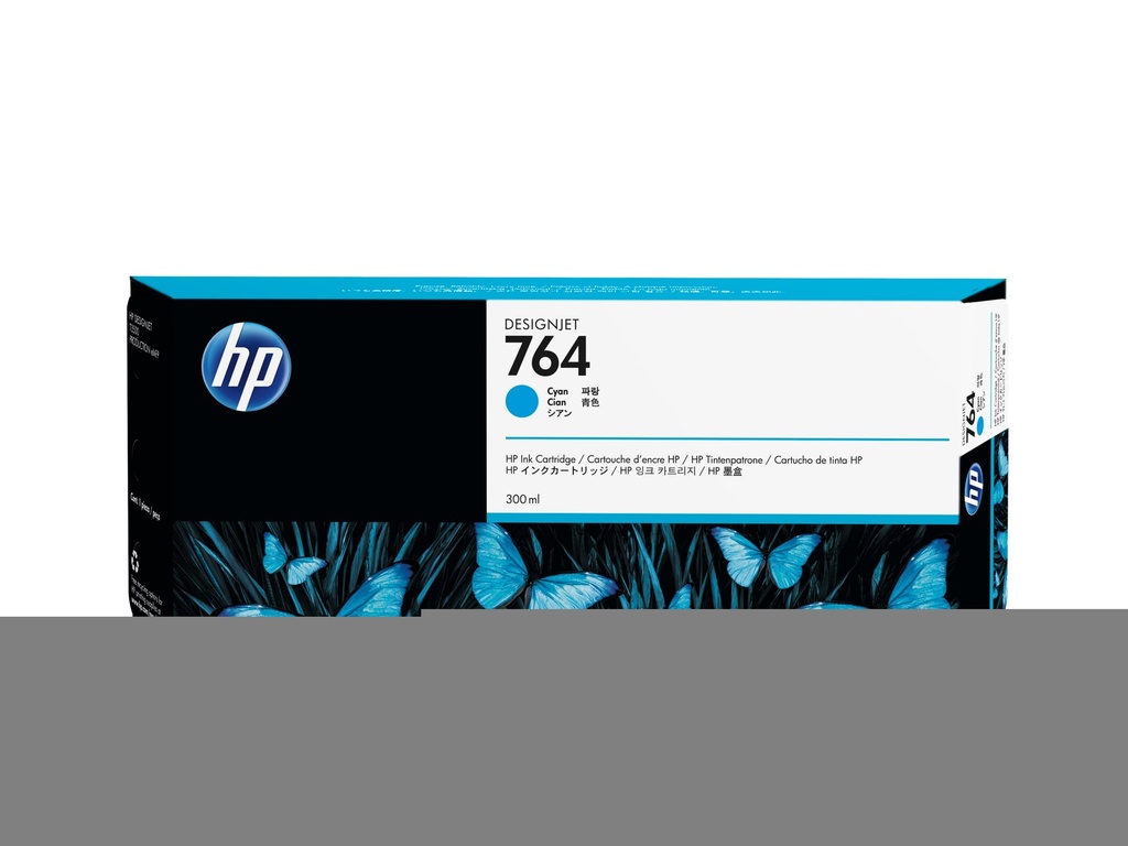 HP 764 - 300 ml - Cyan - original - Tintenpatrone