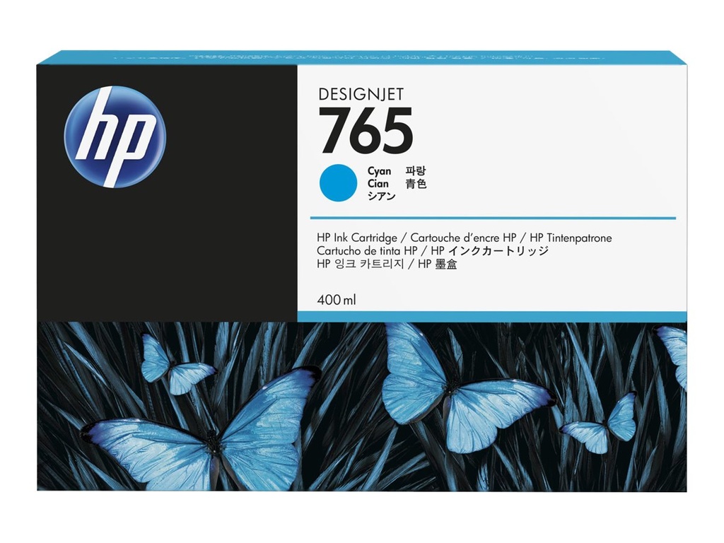 HP 765 - 400 ml - Cyan - original - Tintenpatrone
