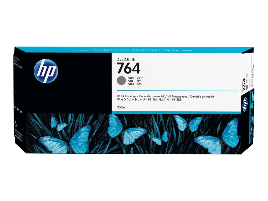 HP 764 - 300 ml - Grau - original - Tintenpatrone