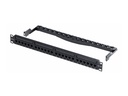 StarTech.com Patch Panel - geeignet für Wandmontage, Rack montierbar - CAT 5e/6 - UTP - Schwarz - 1U - 48.3 cm (19")