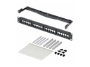 StarTech.com Startech - Patch Panel - geeignet für Wandmontage, Rack montierbar - CAT 5e/6 - UTP - Schwarz - 1U - 48.3 cm (19")