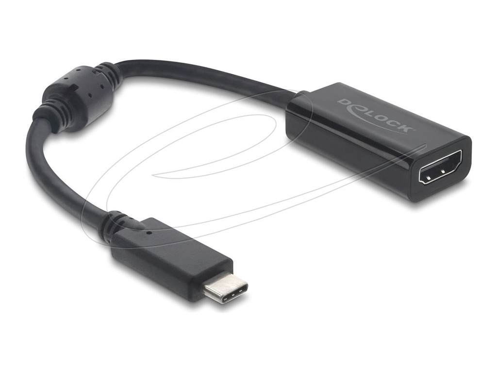 Delock Adapterkabel - USB-C männlich zu HDMI männlich - 15 cm - Schwarz - 8K60Hz (7680 x 4320)