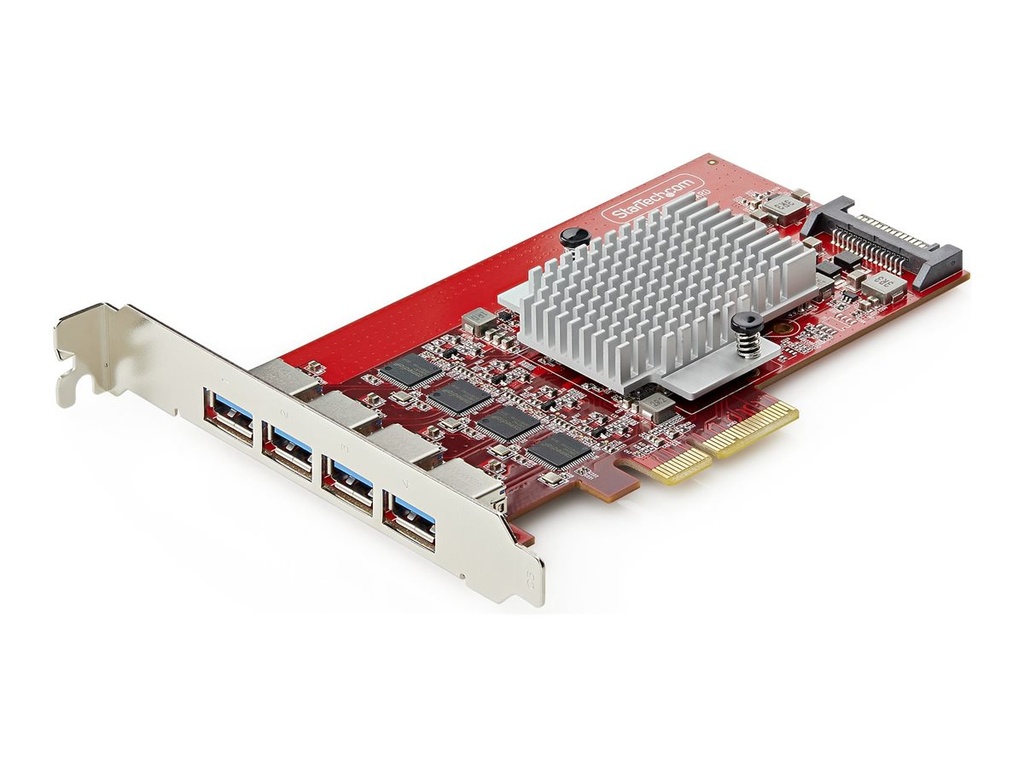 [P10Q4A-USB-CARD] StarTech.com USB-Adapter - PCIe 3.0 x4 Low-Profile