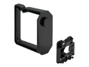 Eaton Tripp Lite Series Cable Management D-Rings for DIN Rails - Multi-Angle, 2U, Black, 2 Pack - D-Ring-Kabelführungskit (horizontal / vertikal)