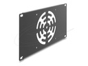 Delock 67434, Abdeckplatte, Eingebauter Ventilator, Metall, Dunkles Grau, 1 Stüc...