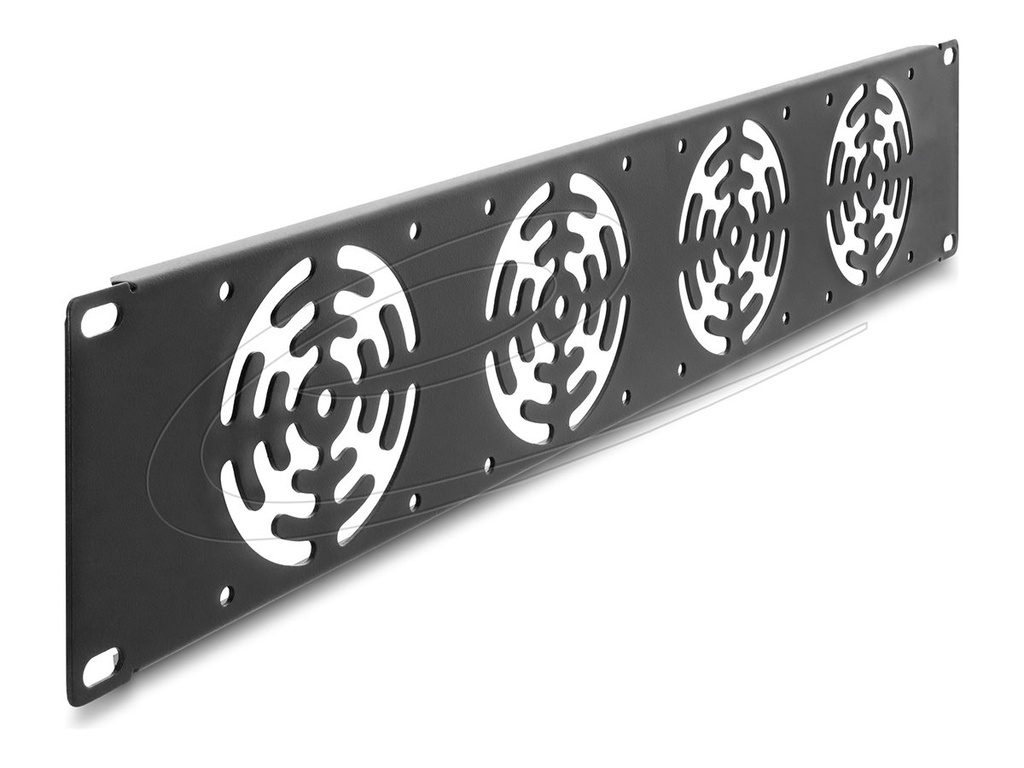 [67416] Delock 67416, Abdeckplatte, Eingebauter Ventilator, Metall, Dunkles Grau, 1 Stüc...