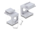 Delock Gehäuse mit modularen Einsätzen - weiß - 1 Anschluss (Packung mit 4)