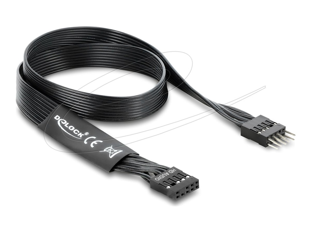 Delock HD Audio Flachbandkabel Mainboard Verlängerungskabel Pfostenstecker zu - Kabel - Audio/Multimedia