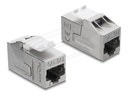 Delock Keystone Modul Kupplung RJ45 Buchse zu Cat.6a geschirmt - Netzwerk - CAT 6a