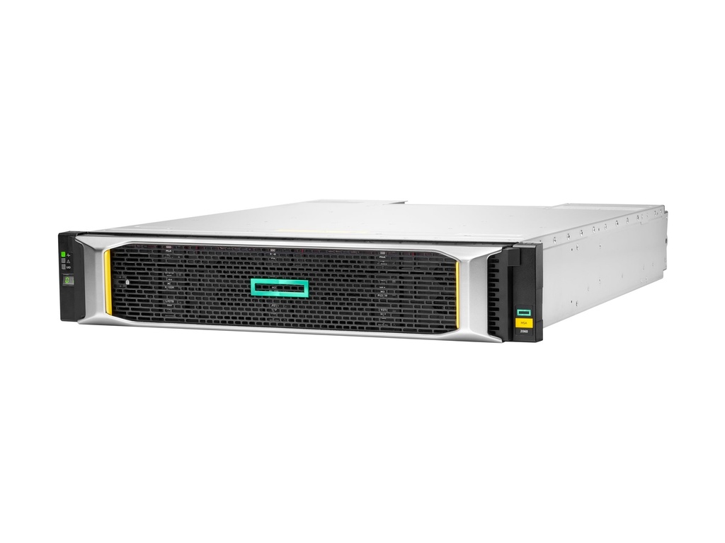 HPE Modular Smart Array 2060 LFF 2x10/25GbE iSCSI 4-port Controller Storage Array - Festplatten-Array - 0 TB - 12 Schächte (SAS-3)
