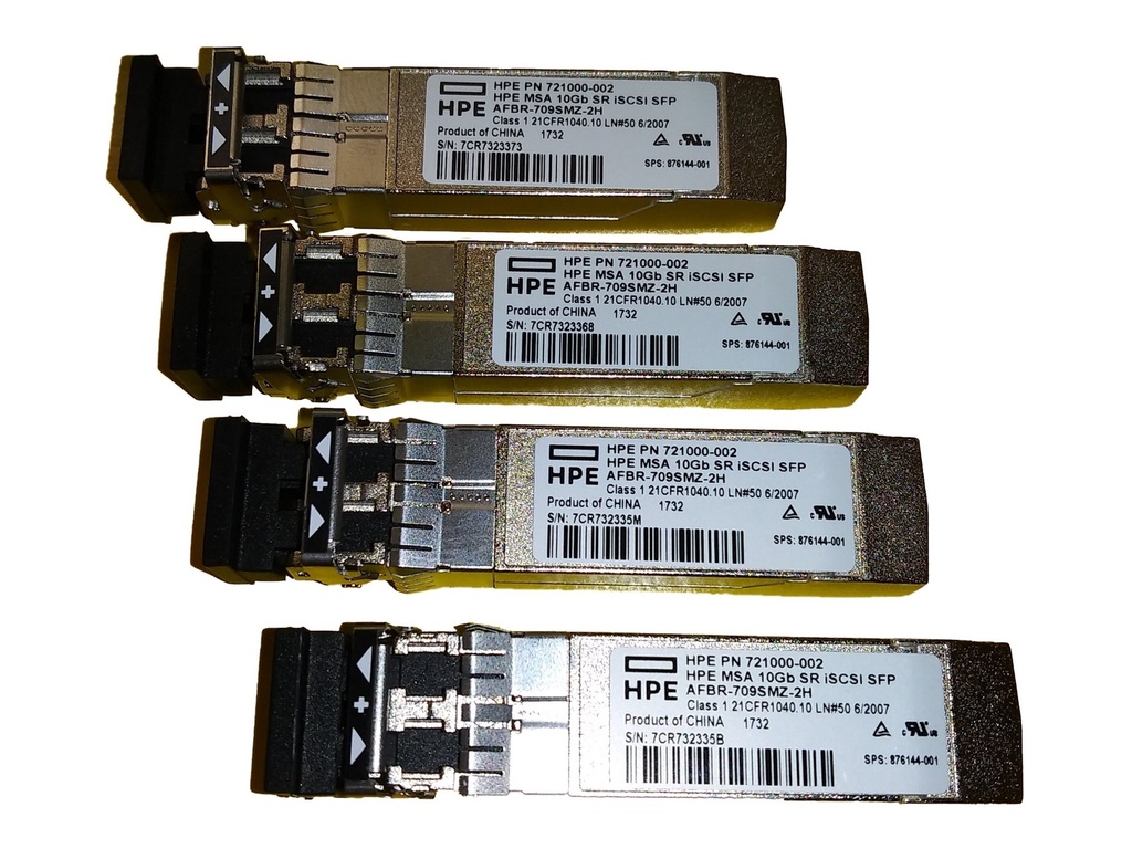 [P88920-B25] HPE MSA - SFP+-Transceiver-Modul - 10GbE, iSCSI (Packung mit 4)