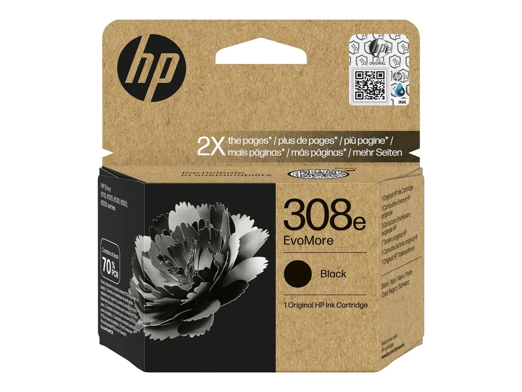 HP 308e EvoMore - 6.5 ml - Schwarz - original