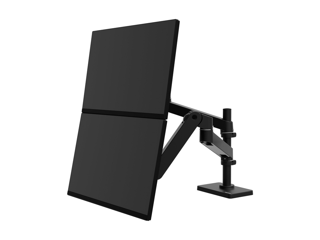[45-714-292] Ergotron LX Pro - Befestigungskit (Doppelgelenkarm) - modular - für 2 LCD-Displays - mit flachem C-Klemmen - Schwarz - Bildschirmgröße: bis zu 61 cm (bis zu 24 Zoll)