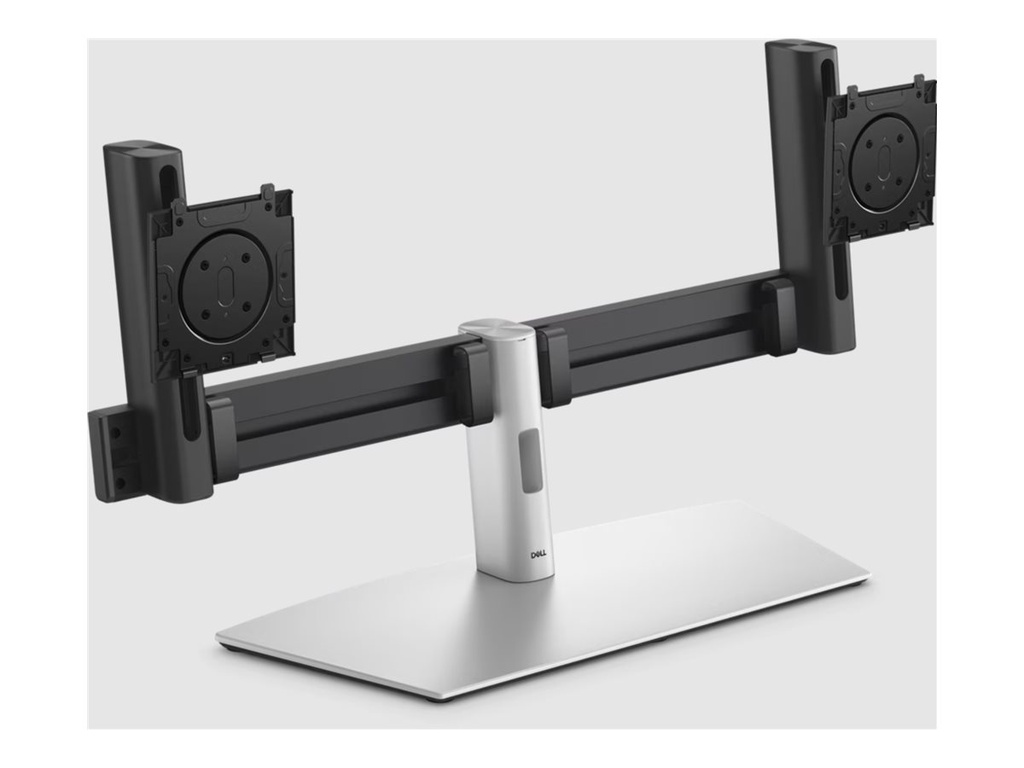 Dell Pro Dual Monitor Stand - MDS26 - Aufstellung - für 2 Monitore - quick release mechanism - Silver/Black - Bildschirmgröße: 48.3-68.6 cm (19"-27")