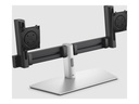 Dell Pro Dual Monitor Stand - MDS26 - Aufstellung - für 2 Monitore - quick release mechanism - Silver/Black - Bildschirmgröße: 48.3-68.6 cm (19"-27")