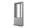 Peerless Portrait Back-to-Back Kiosk KIPC2555B-EUK - Aufstellung - für 2 LCD-Displays/AV-Systeme - verriegelbar - Aluminium, Stahl - Glanzschwarz - Bildschirmgröße: 127 cm (50")
