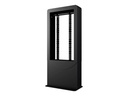 Peerless Portrait Back-to-Back Kiosk KIPC2540B-EUK - Aufstellung - für 2 LCD-Displays/AV-Systeme - verriegelbar - Aluminium, Stahl - Glanzschwarz - Bildschirmgröße: 101.6 cm (40")