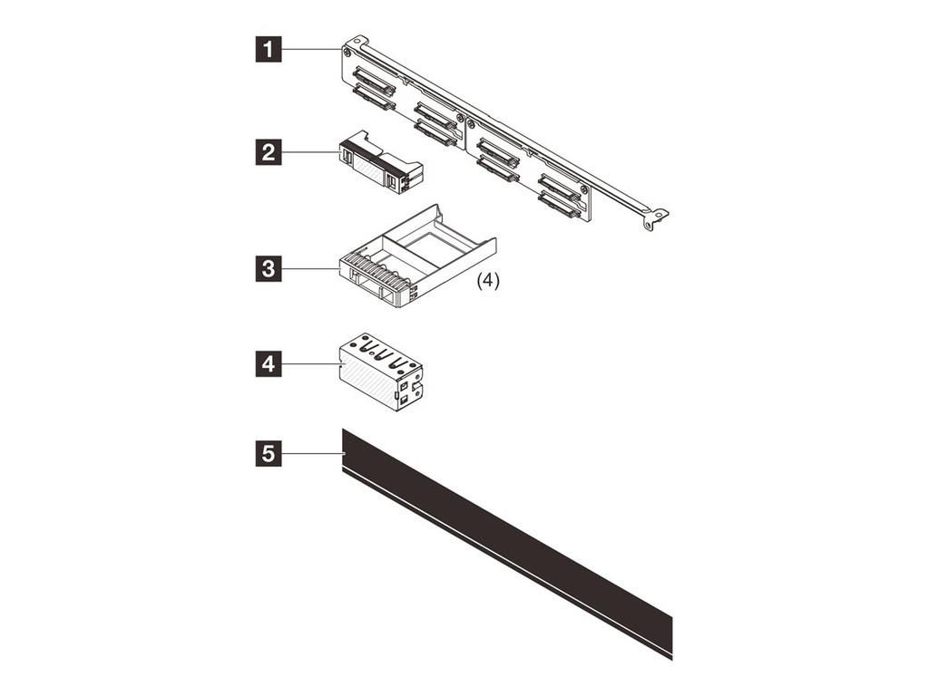 Lenovo Server 8-Bay 2,5" SAS/SATA Backplane-Kit