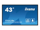 Iiyama LH4354UHS-B1AG - 108 cm (43") Diagonalklasse LH54 Series LCD-Display mit LED-Hintergrundbeleuchtung - interaktive Digital Signage - mit mit SoC Mediaplayer - 4K UHD (2160p)