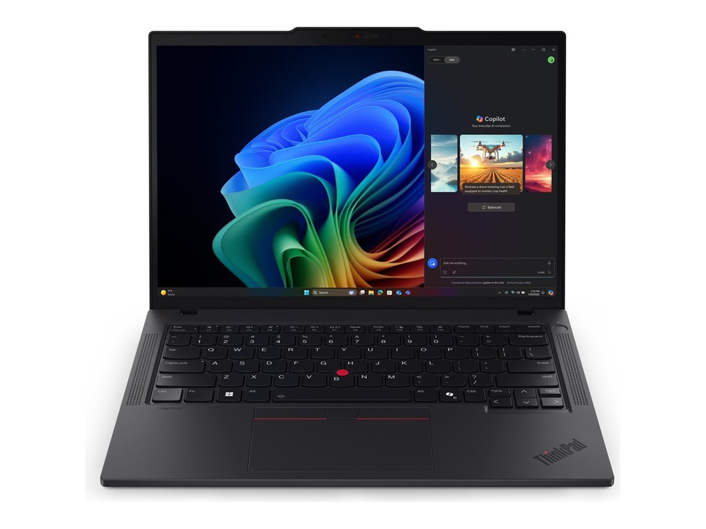 Lenovo ThinkPad T14 Gen 6 21QG - 180°-Scharnierdesign - Intel Core Ultra 5 228V - Win 11 Pro - Arc Graphics 130V - 32 GB RAM - 512 GB SSD TCG Opal Encryption 2, NVMe - 35.6 cm (14")