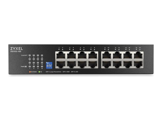 [GS1100-16S-EU0101F] ZyXEL GS1100 Series GS1100-16S - Switch - unmanaged