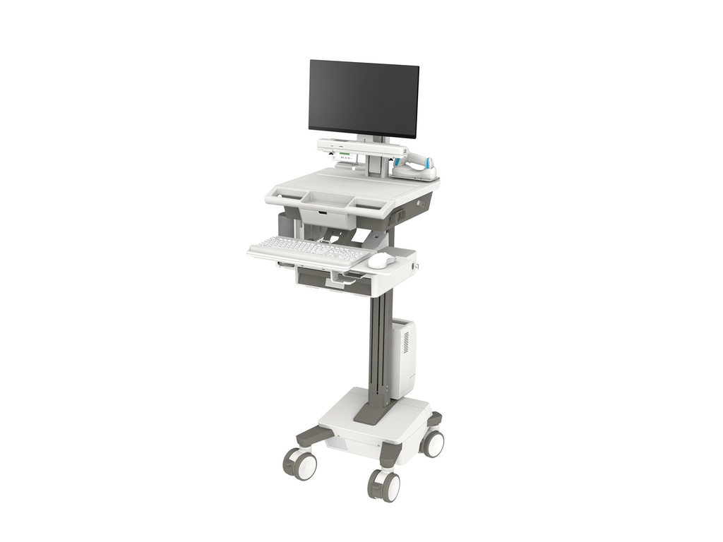 [M011-0101-122201-1-0] Ergotron Mosaic - Wagen - für LCD-Display / PC-Ausrüstung - verriegelbar - medizinisch - Bildschirmgröße: bis zu 61 cm (bis zu 24 Zoll)