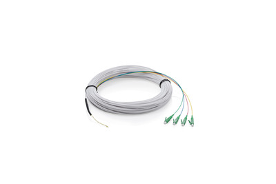 DIGITUS FTTH Drop Kabel, Singlemode, 4 Fasern, 4 LC/APC, 50 m