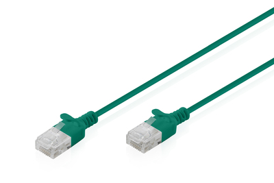DIGITUS CAT 6 U-UTP Slim Patchkabel, 1,5 m, Grün