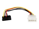 StarTech.com 6in 4 Pin LP4 to Right Angle SATA Power Cable Adapter - LP4 to SATA - 6in LP4 to SATA Cable - 4 pin to SATA - Netzteil - SATA-Stromstecker (M)