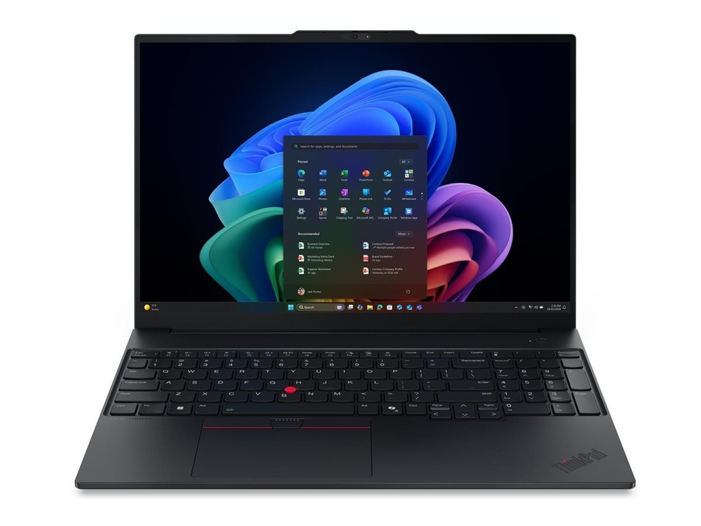 Lenovo ThinkPad E16 Gen 4 21YC - Intel Core Ultra 7 355 / 2.3 GHz - Win 11 Pro - Intel Graphics - 32 GB RAM - 1 TB SSD TCG Opal Encryption 2, NVMe - 40.6 cm (16")