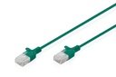 DIGITUS CAT 6 U-UTP Slim Patchkabel, 0,3 m, Grün