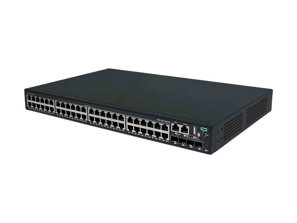 HPE Networking Comware 2150 48p 10M/100M/1G 4p SFP+ 1G/10G - Switch - L3 - managed - 48 x 10/100/1000Base-T + 4 x 1 Gigabit / 10 Gigabit SFP+ (Uplink / Stacking)