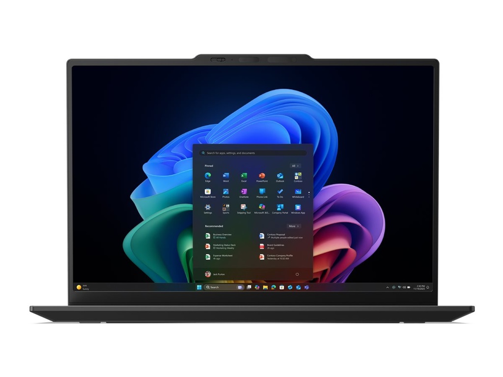 Lenovo ThinkPad X1 Carbon Gen 14 21V7 - Aura Edition - 180°-Scharnierdesign - Intel Core Ultra 7 355 / 2.3 GHz - Evo - Win 11 Pro - Intel Graphics - 32 GB RAM - 1 TB SSD TCG Opal Encryption 2, NVMe - 35.6 cm (14")