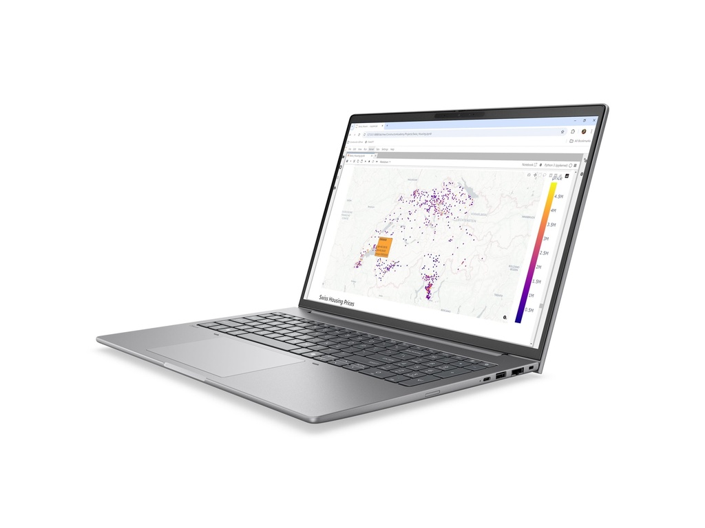 HP ZBook 8 G2i Mobile Workstation - 163-degree hinge design - Intel Core Ultra 7 356H / 1.9 GHz - Win 11 Pro - RTX PRO 500 Blackwell - 64 GB RAM - 2 TB SSD NVMe - 40.6 cm (16")