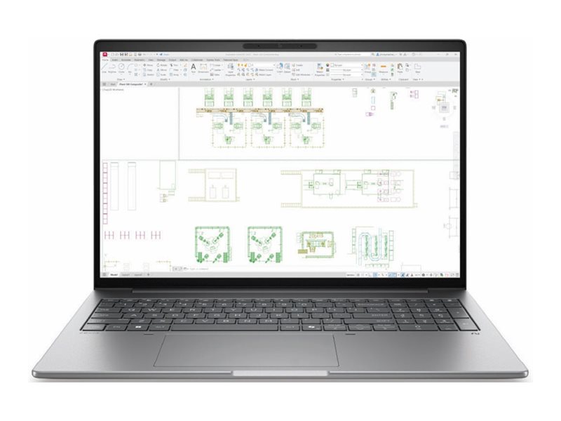 HP ZBook 8 G2i Mobile Workstation - 163-degree hinge design - Intel Core Ultra 7 356H / 1.9 GHz - Win 11 Pro - RTX PRO 500 Blackwell - 64 GB RAM - 2 TB SSD NVMe - 40.6 cm (16")