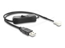 Delock Netzkabel für Lüfter - USB (M) zu 3-poliger Lüfteranschluss (M)