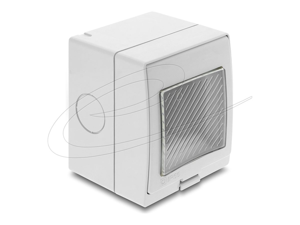 Delock Easy 45 - socket-outlet housing - surface-mounted housing, IP55, waterproof
