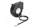Delock Radiallüfter Lüftergebläse DC 75 x 75 25 mm - 12 V - 10,59 cfm