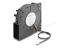 Delock Lüftungseinheit - radial - 120 mm - Schwarz