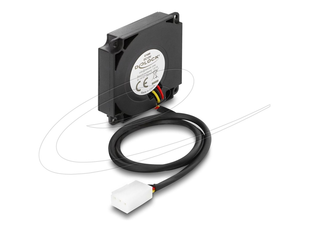 Delock Radiallüfter Lüftergebläse DC 40 x 40 10 mm - 12 V