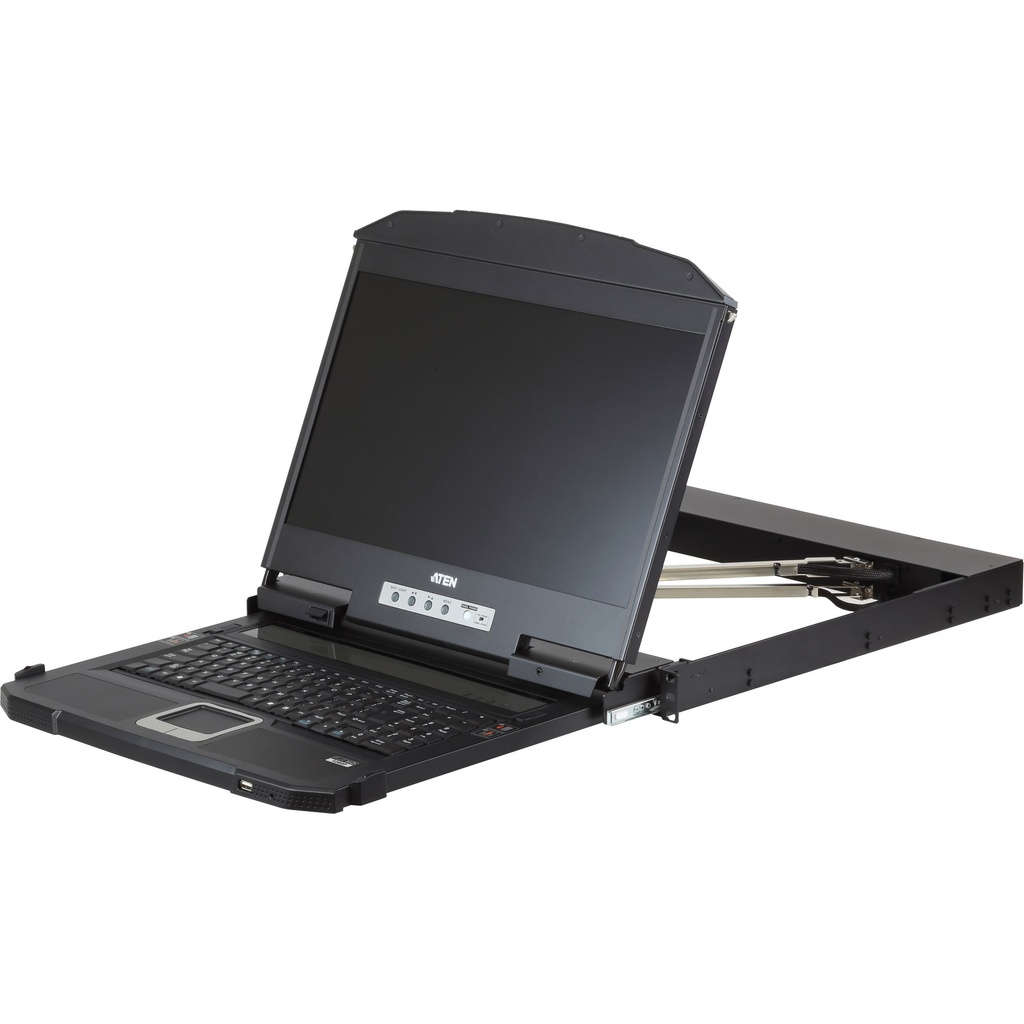ATEN CL3800NW Konsole F USB HDMI DVI VGA Tastatur Französisch Full HD - KVM-Konsole - DVI