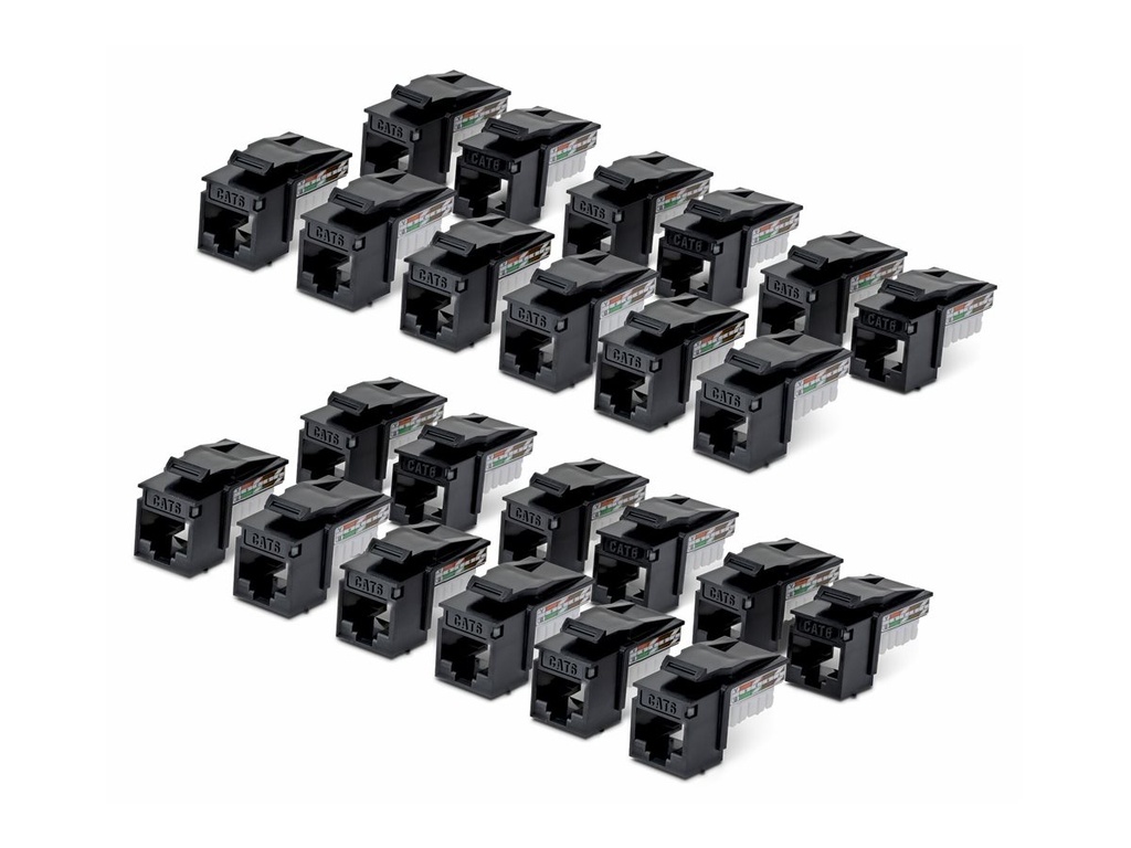 StarTech.com CAT6 KEYSTONE JACK 24-PACK - Netzwerk - CAT 6