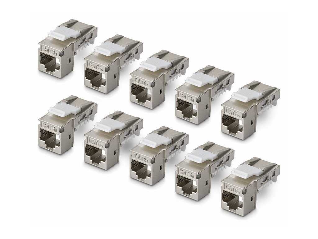 StarTech.com CAT6A KEYSTONE JACK 10-PACK - Netzwerk - CAT 6a