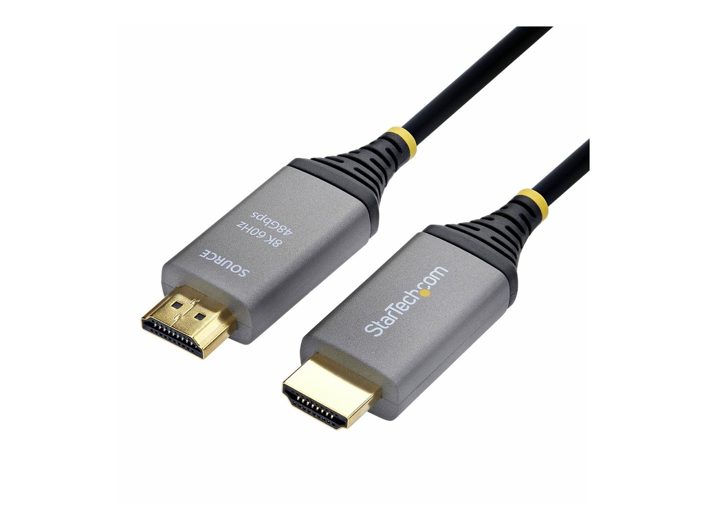StarTech.com Startech - Ultra High Speed - HDMI-Kabel - HDMI männlich zu HDMI männlich - 10 m - Hybrid Kupfer/Kohlefaser - Schwarz - Active Optical Cable (AOC)